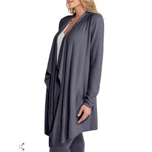 Barefoot Dreams Blue Open Cardigan Sweater